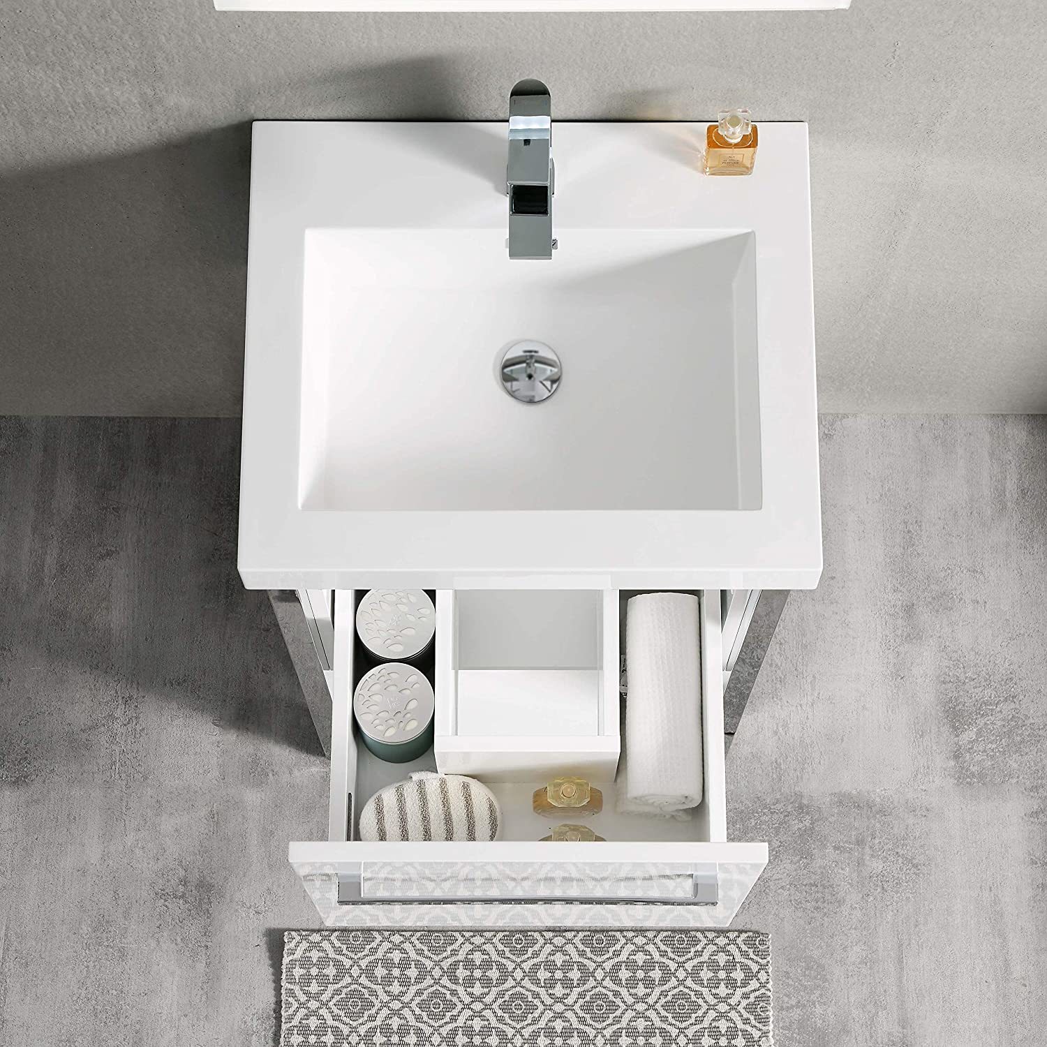 affordable bathroom vanity with sink Blossom Modern