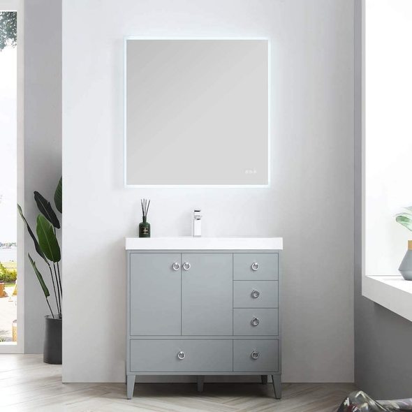 white small bathroom cabinet Blossom Modern
