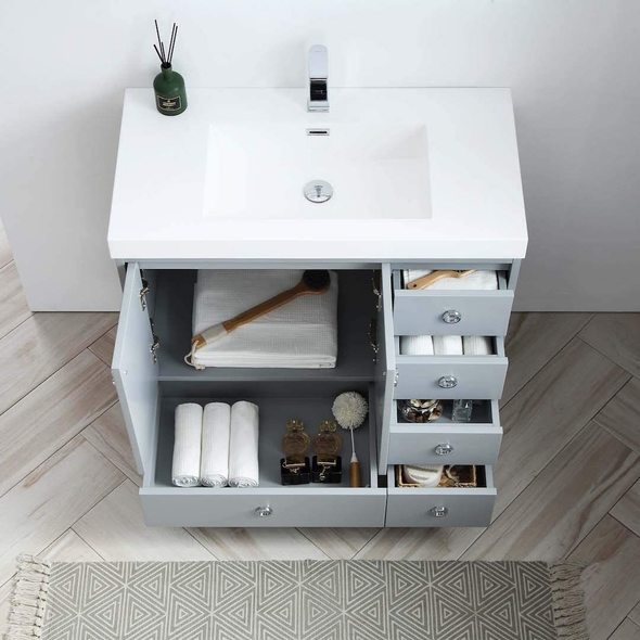 white small bathroom cabinet Blossom Modern