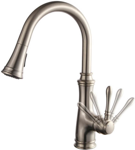 sink faucet size Blossom Home DÃ©cor, Kitchen, Kitchen Faucets Brush Nickel