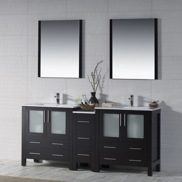 70 vanity double sink Blossom Modern
