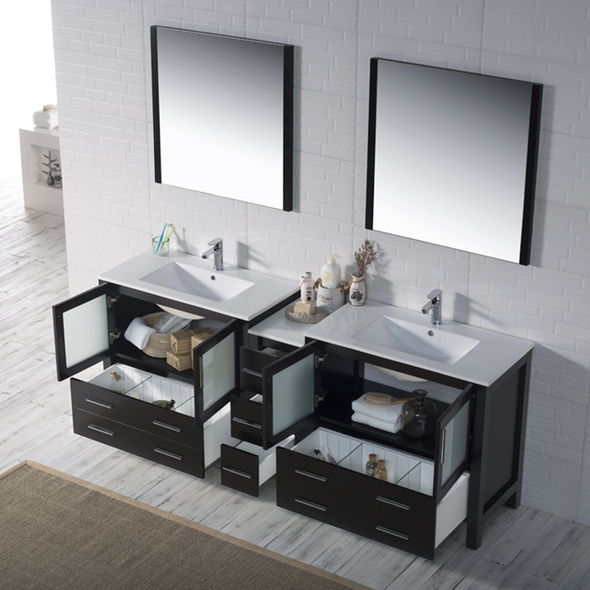 rustic vanity unit with sink Blossom Modern