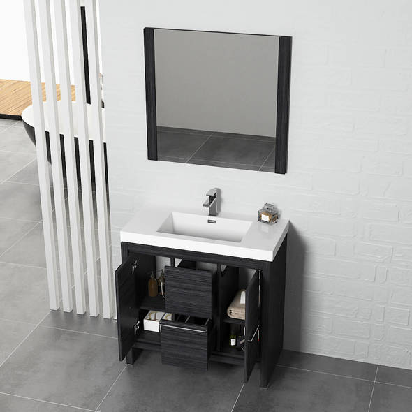 small bathroom vanity with storage Blossom Modern