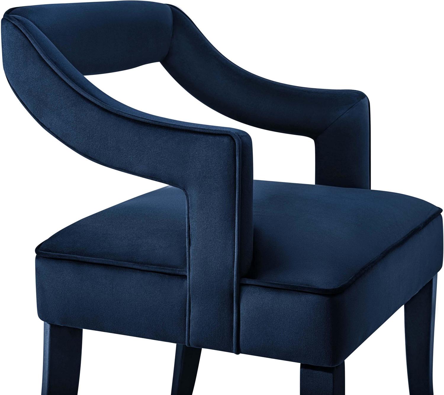 black accent stool Contemporary Design Furniture Dining Chairs Navy