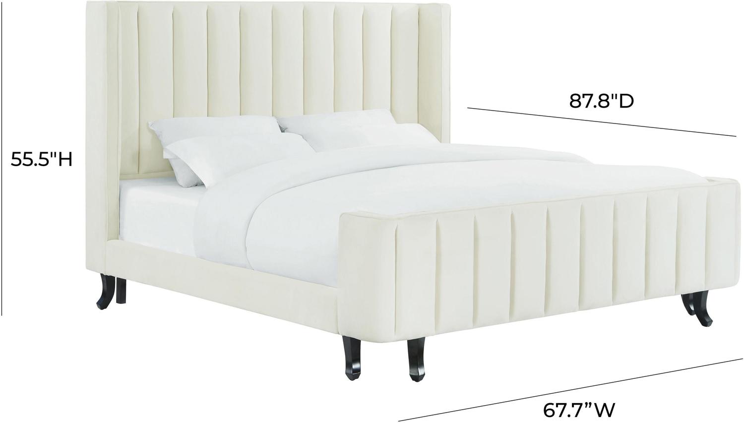 queen size bed with headboard storage Contemporary Design Furniture Beds Cream