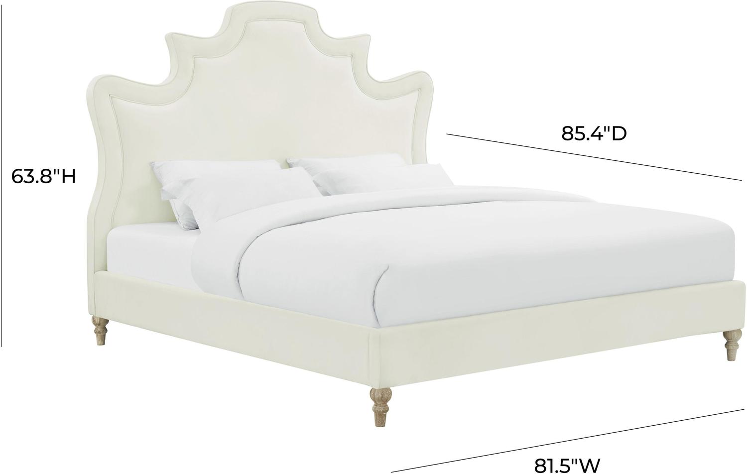 gray tufted bed Contemporary Design Furniture Beds Cream