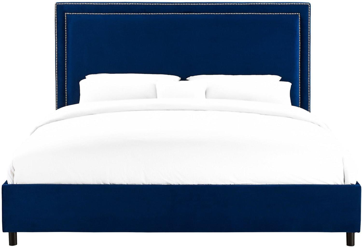 black metal platform bed frame queen Contemporary Design Furniture Beds Navy
