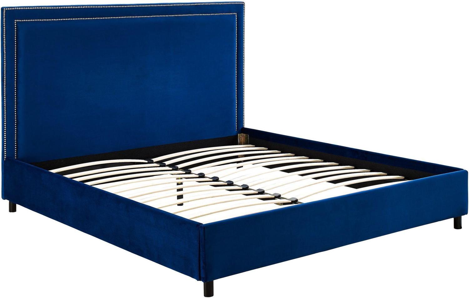 black metal platform bed frame queen Contemporary Design Furniture Beds Navy