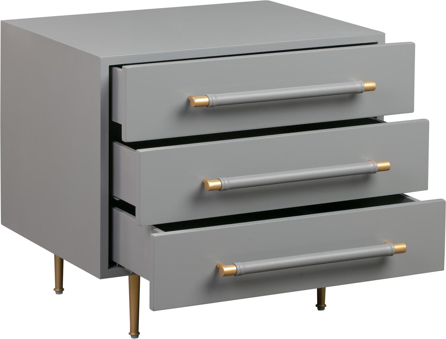 dark wood nightstand set of 2 Contemporary Design Furniture Nightstands Grey