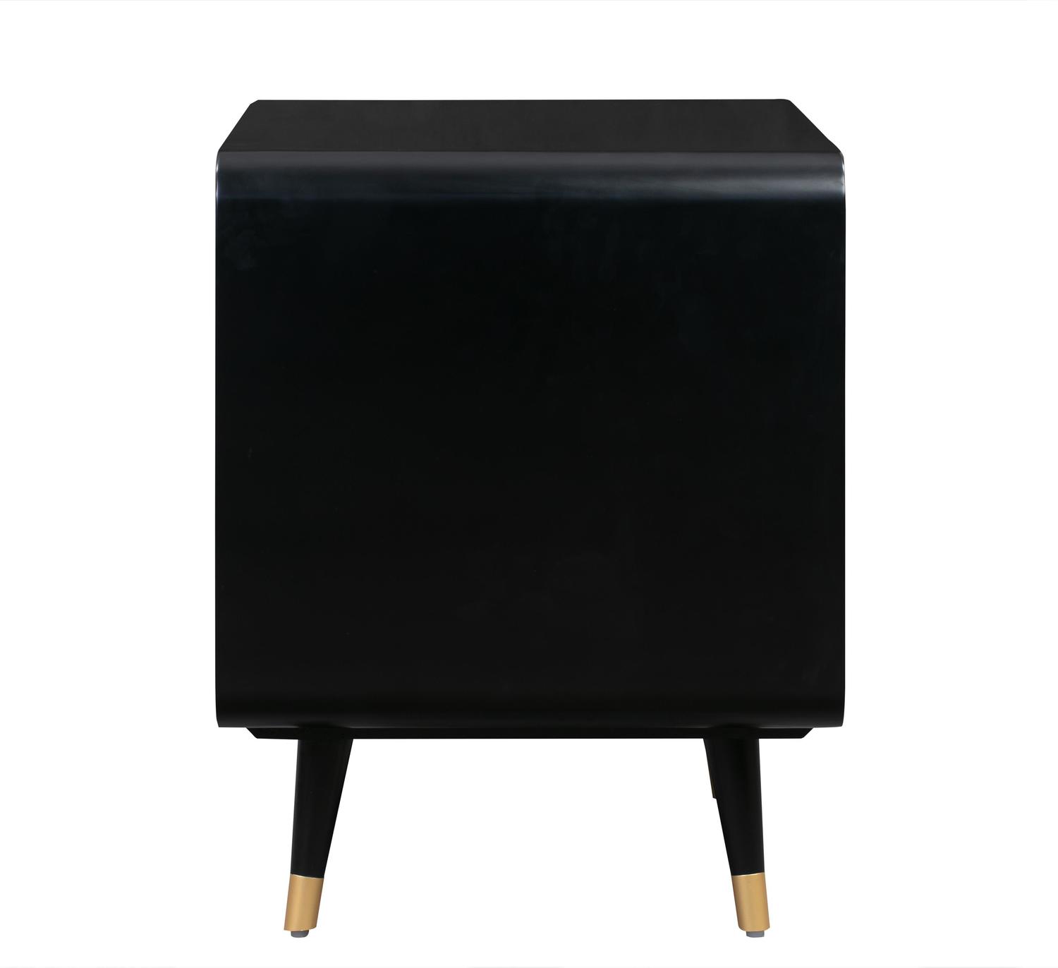black glass night stand Contemporary Design Furniture Nightstands Night Stands Black