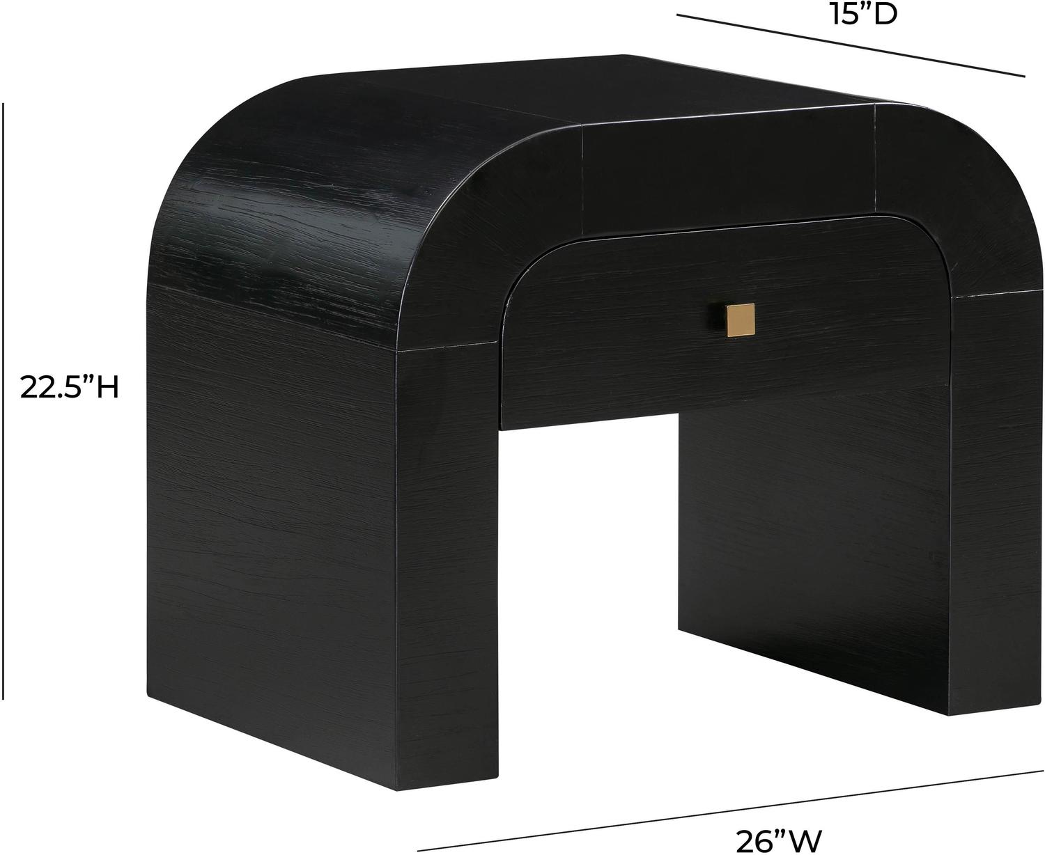 childrens bedside table Contemporary Design Furniture Nightstands Black