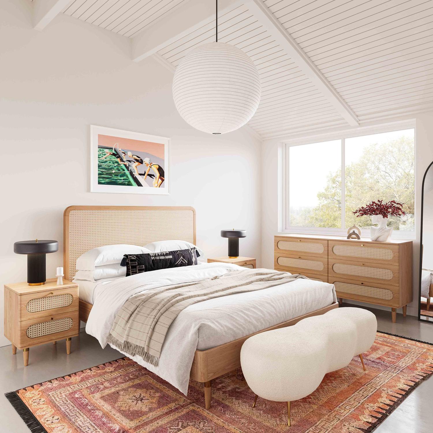 twin bed mattress set Contemporary Design Furniture Beds Natural Ash