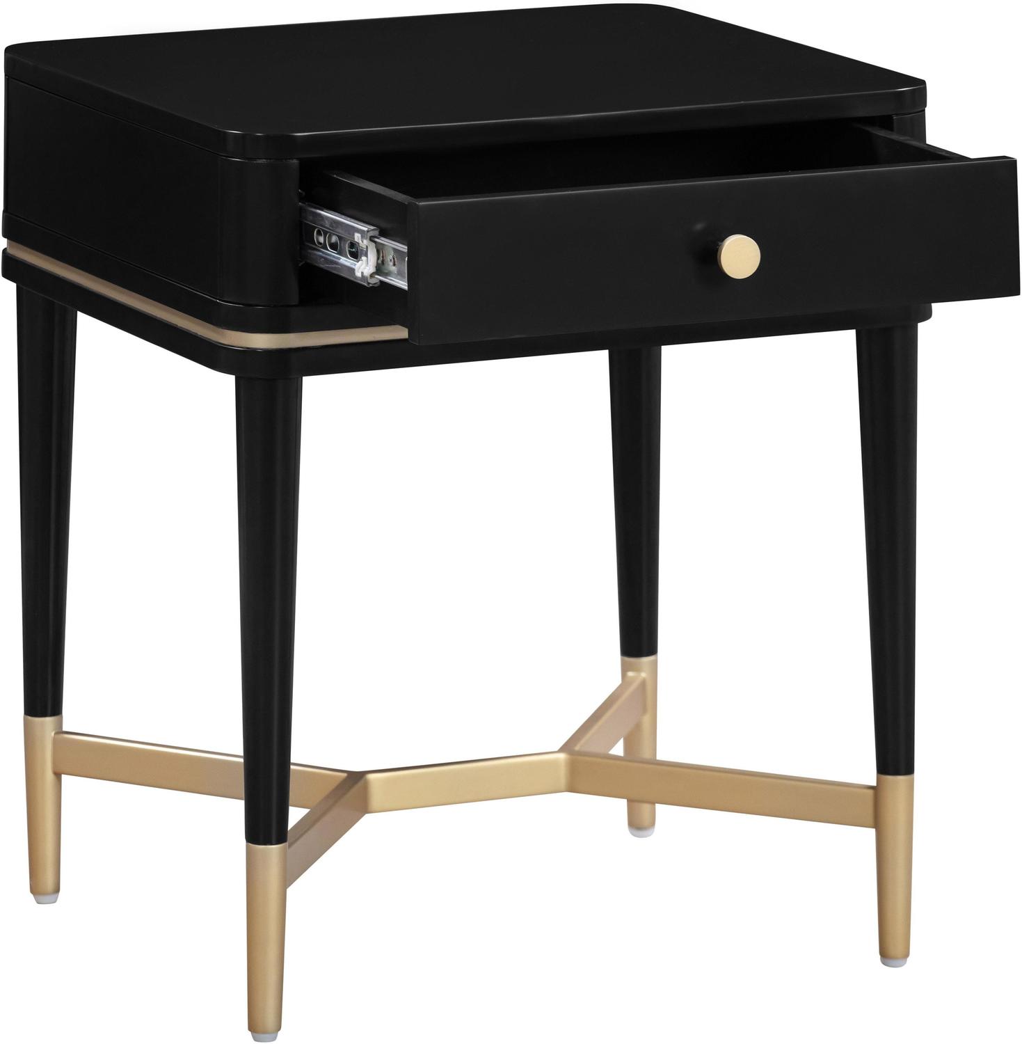 nightstand tables set of 2 Contemporary Design Furniture Nightstands Black