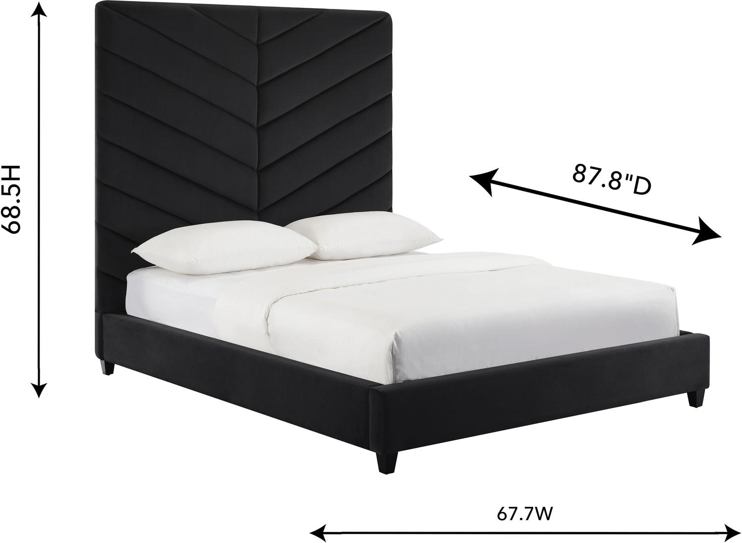 high bed frame queen with headboard Contemporary Design Furniture Beds Black