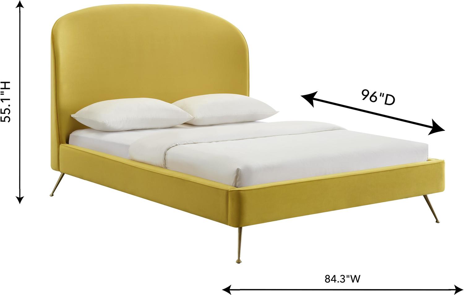 queen platform bed with storage with headboard Contemporary Design Furniture Beds Gold