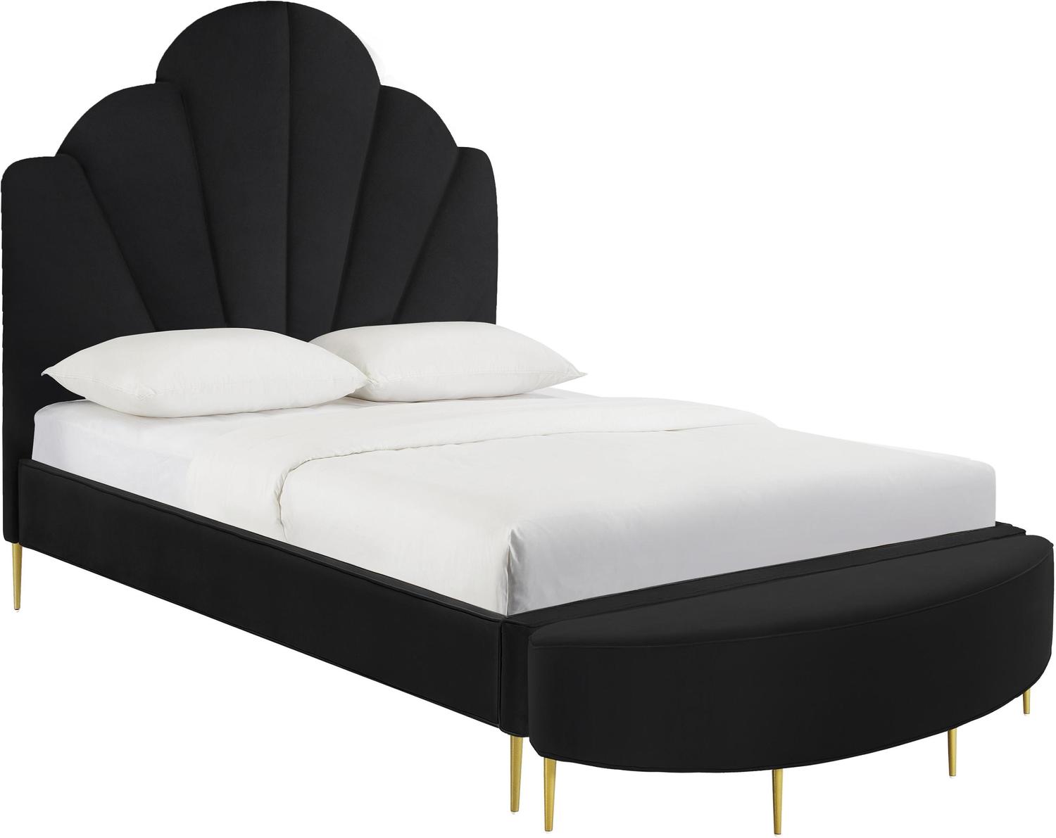 grey full size bed frame Contemporary Design Furniture Beds Black