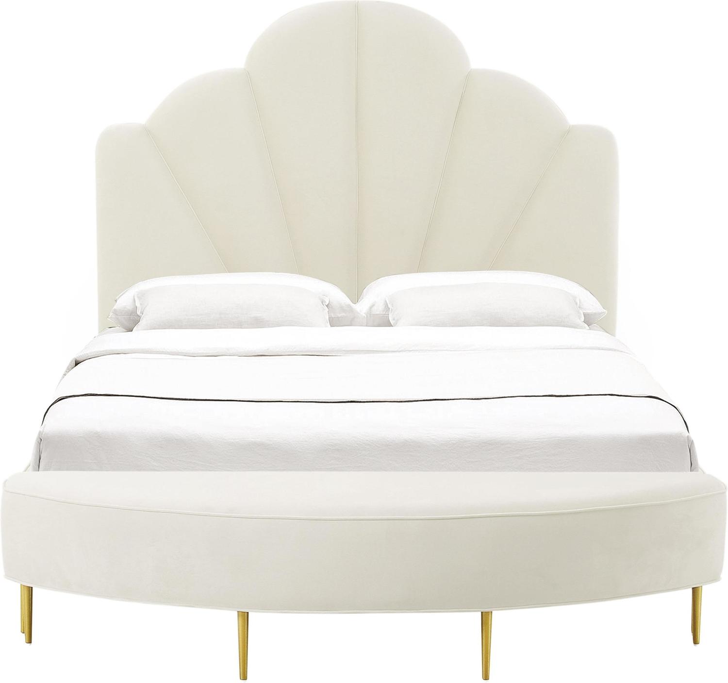 modern platform bed frame queen Contemporary Design Furniture Beds Cream