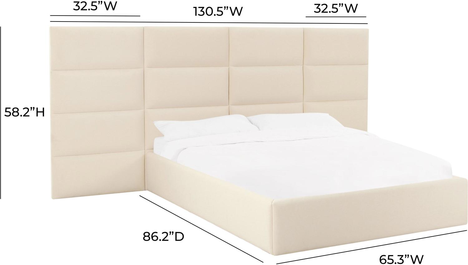 full size platform bed frame Contemporary Design Furniture Beds Cream