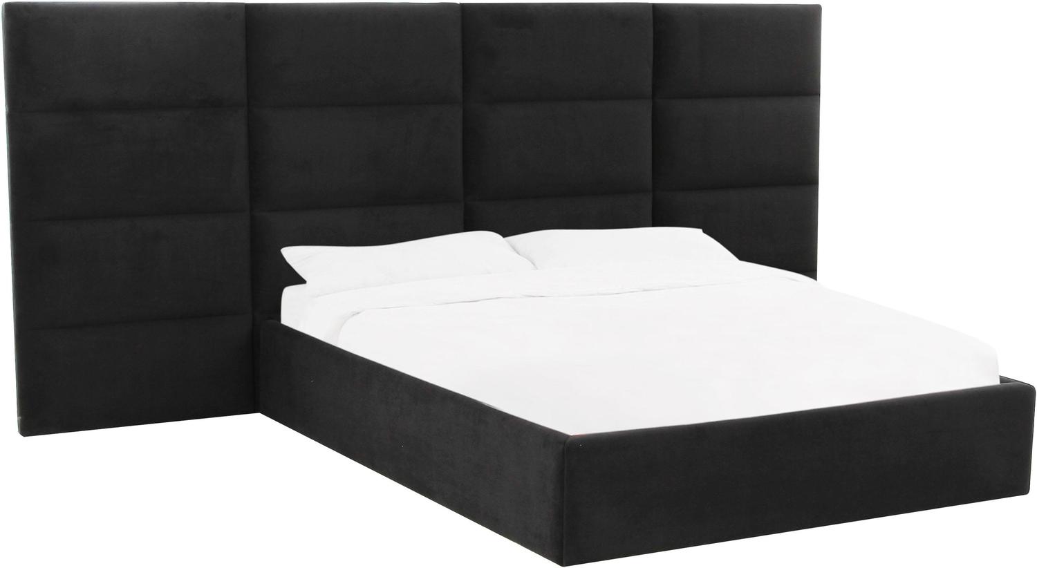grey king platform bed Contemporary Design Furniture Beds Black