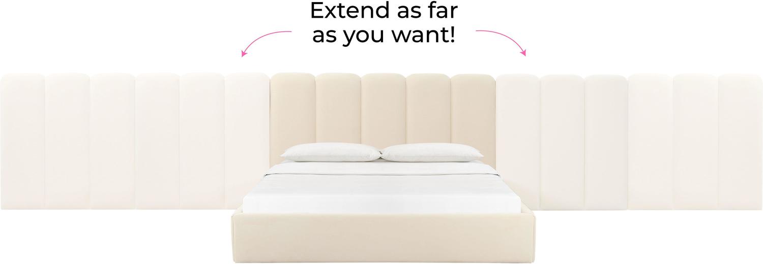 king size bed platform base Contemporary Design Furniture Beds Cream