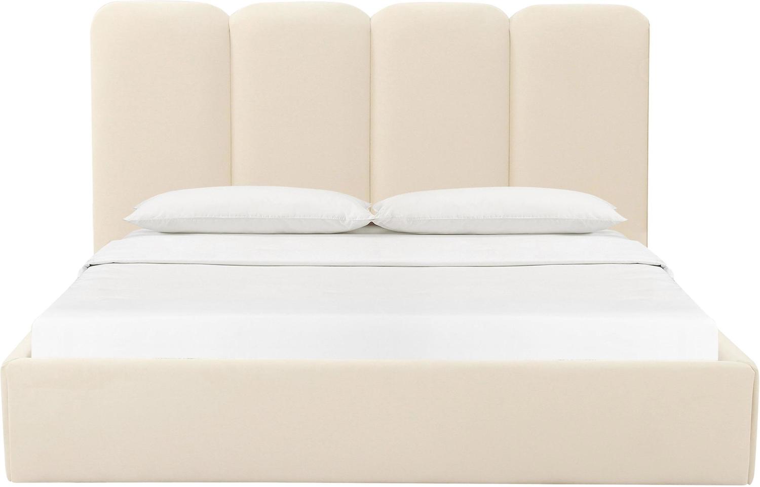 metal king bed frame platform Contemporary Design Furniture Beds Cream