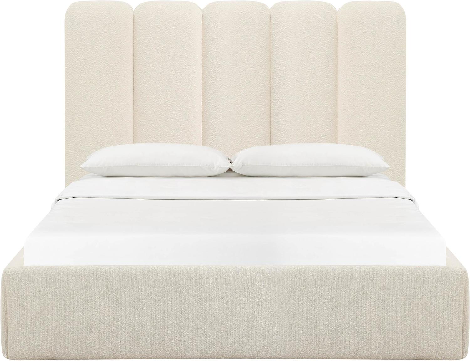 double grey headboard Contemporary Design Furniture Beds Cream