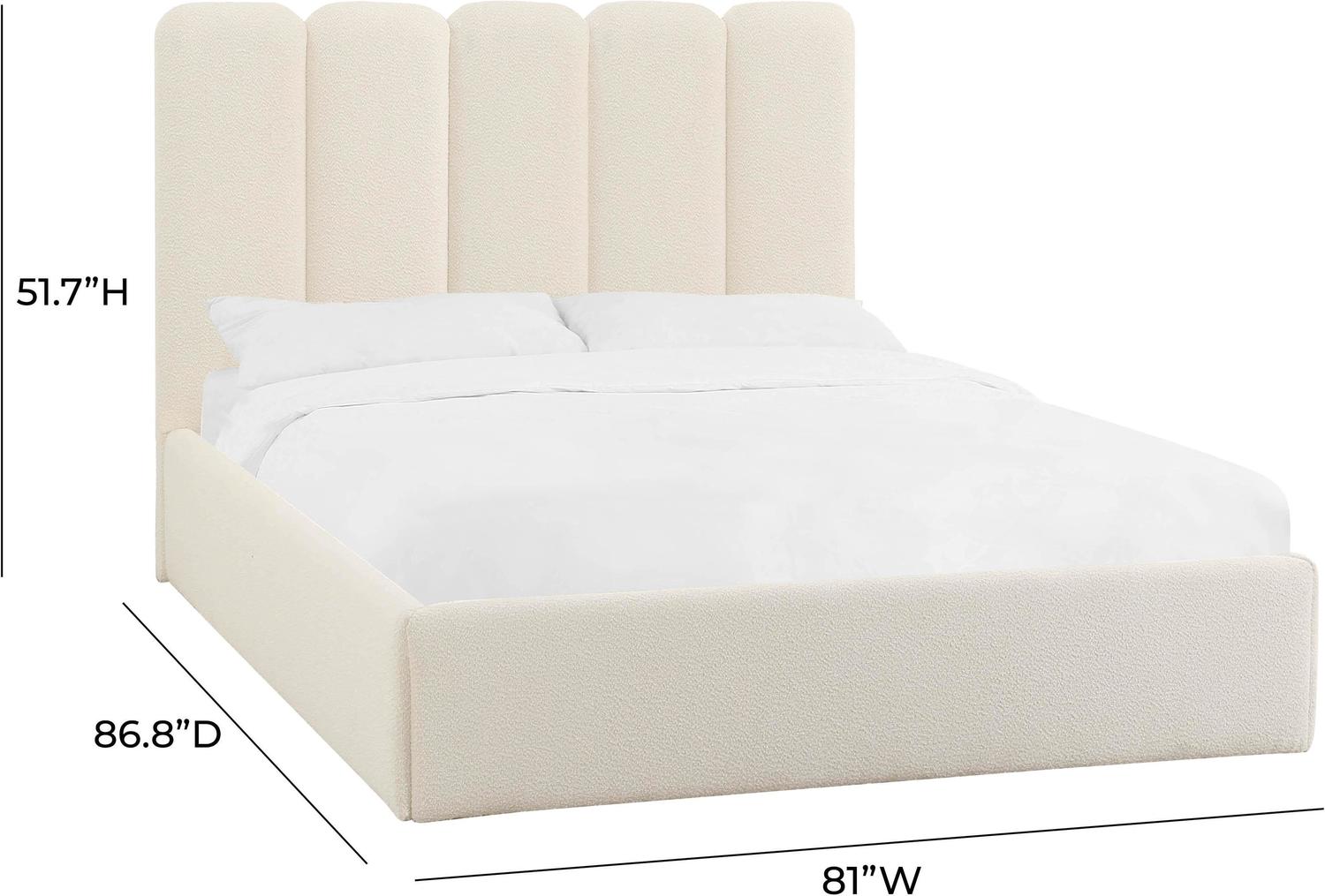double grey headboard Contemporary Design Furniture Beds Cream