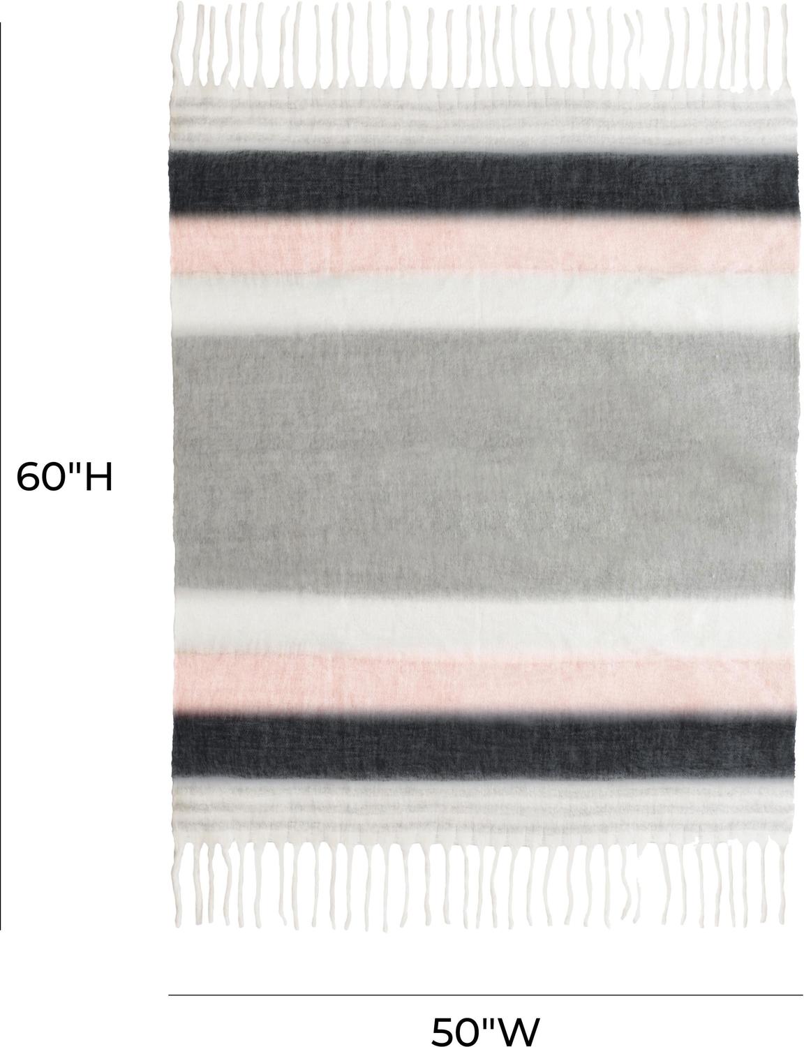 colorful woven blanket Contemporary Design Furniture Throws Blue,Blush,Grey,White