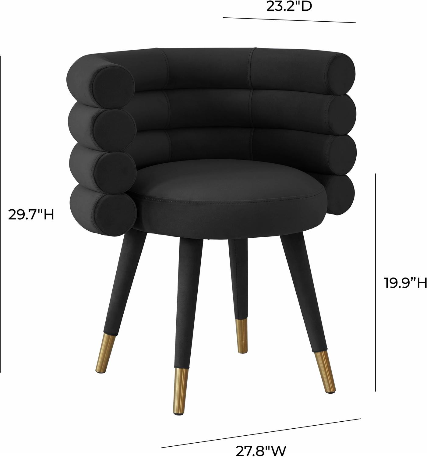 long kitchen chairs Contemporary Design Furniture Dining Chairs Black