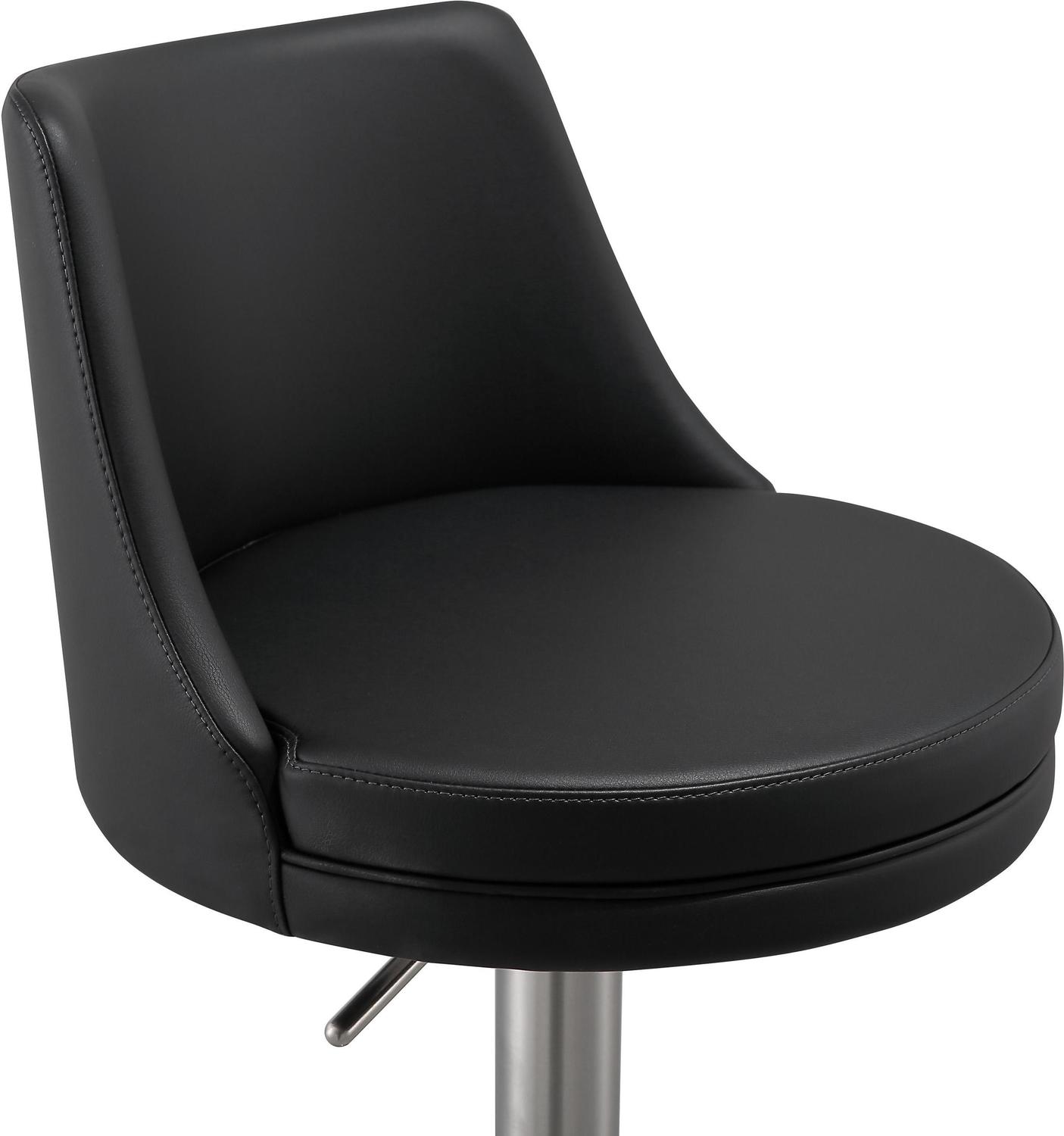 cognac leather arm chair Contemporary Design Furniture Stools Black