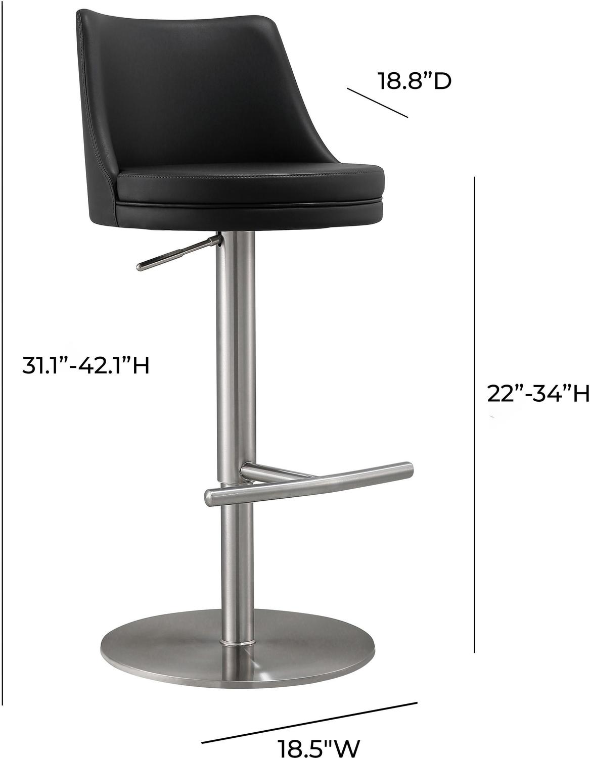 cognac leather arm chair Contemporary Design Furniture Stools Black