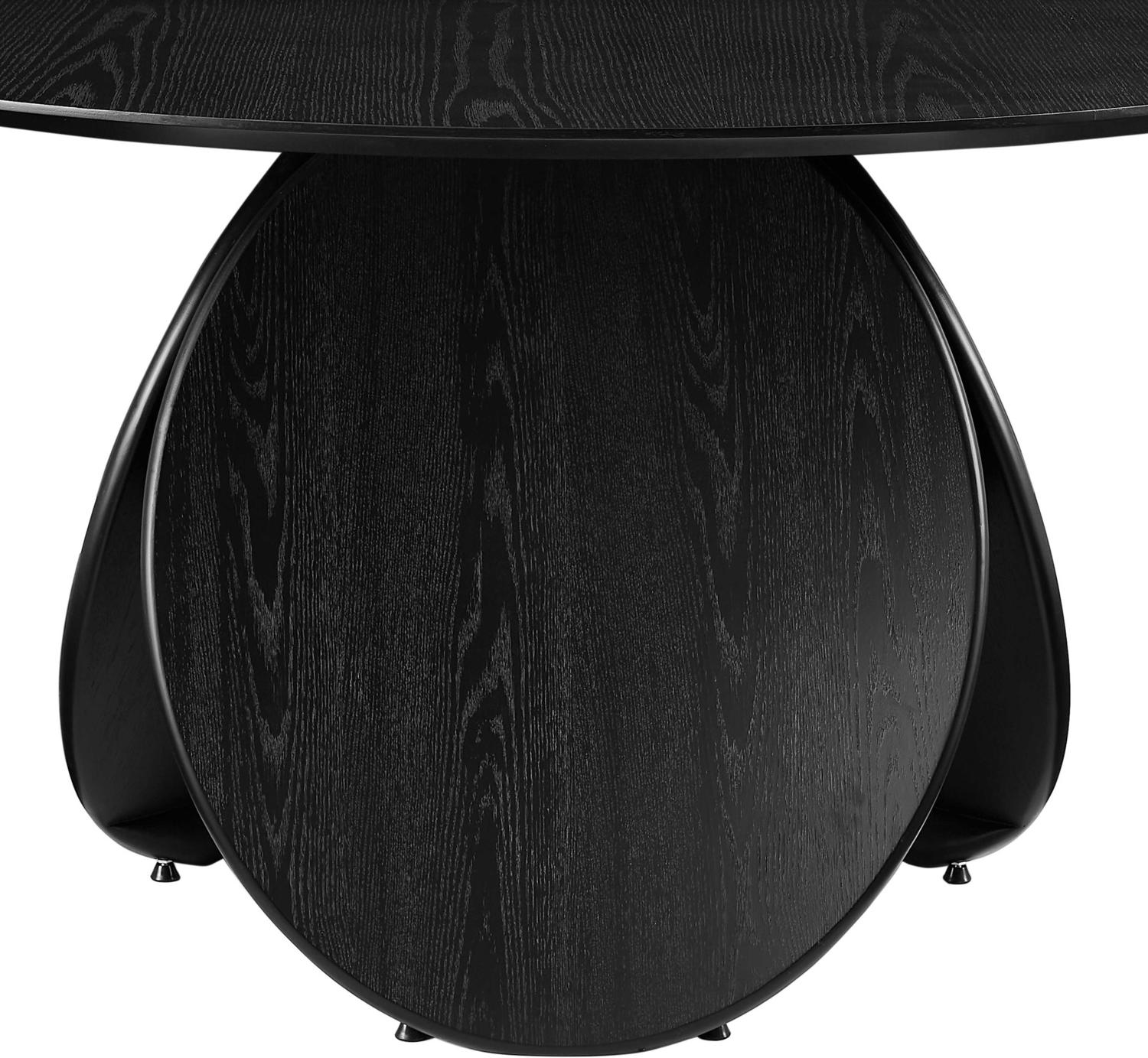 36 inch round pedestal table Contemporary Design Furniture Black