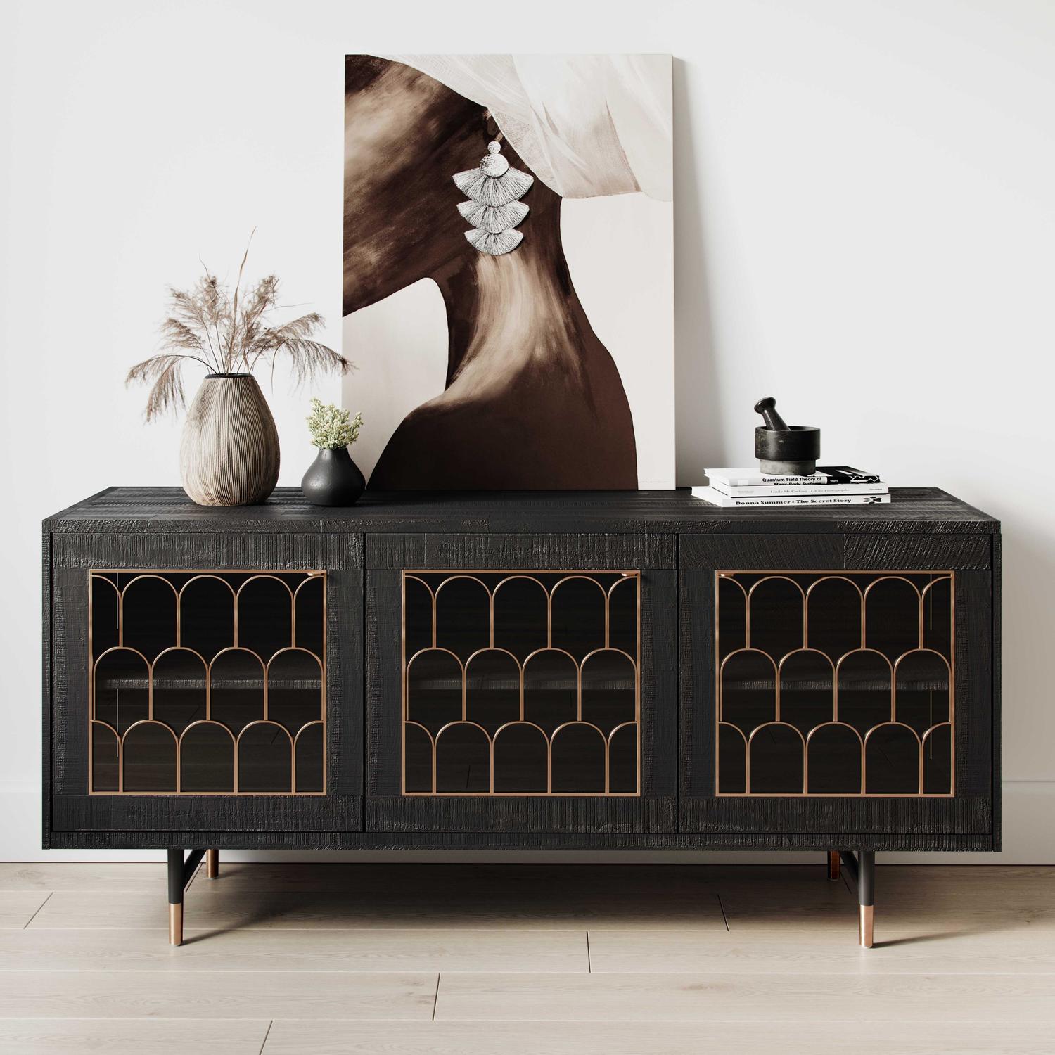 white sideboards for living room Contemporary Design Furniture Buffets Black