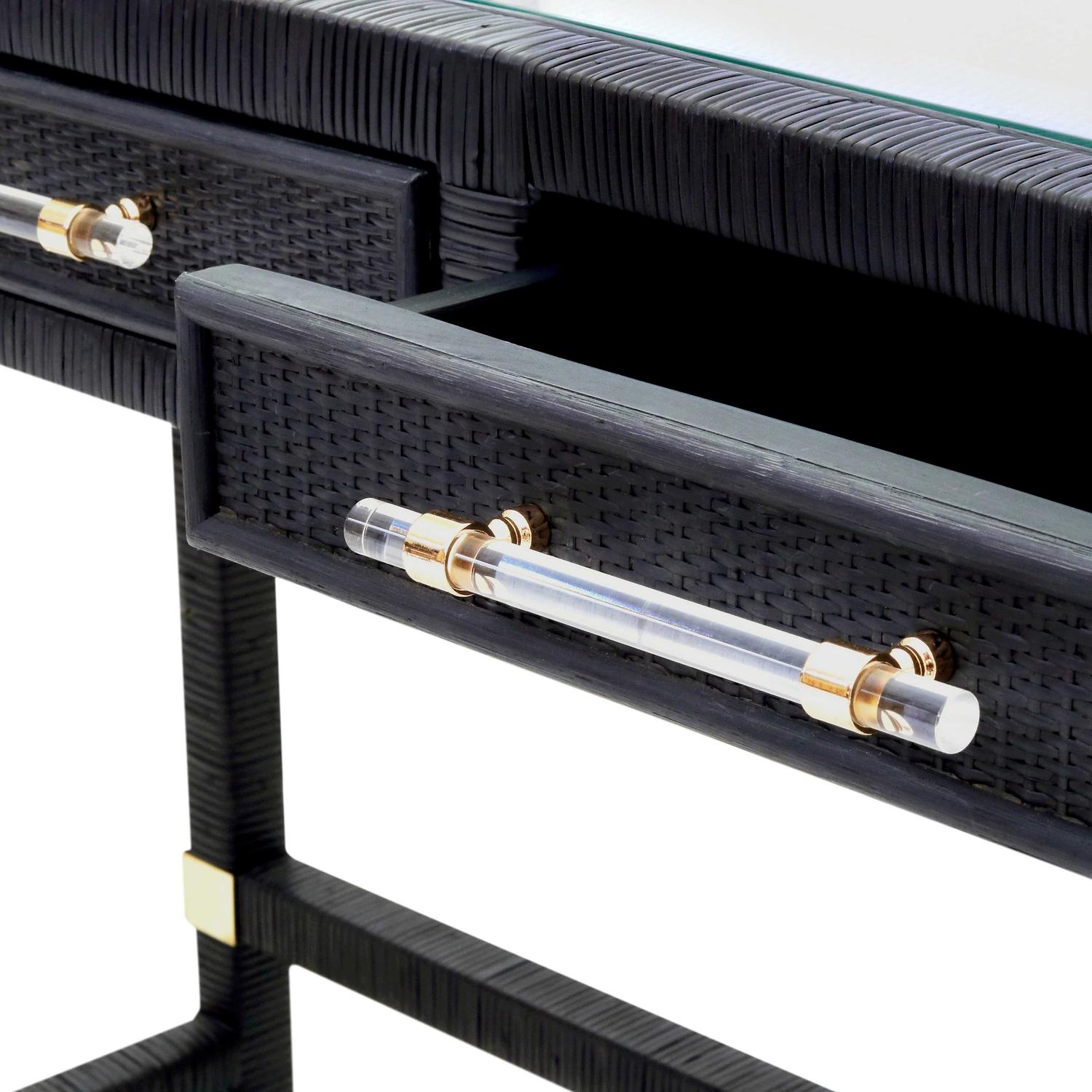 credenza desk Contemporary Design Furniture Desks Charcoal
