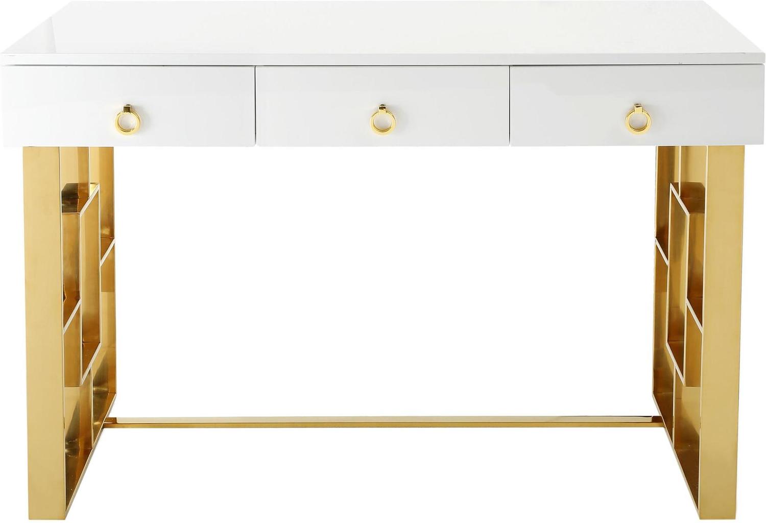 white glass office desk Contemporary Design Furniture Desks White