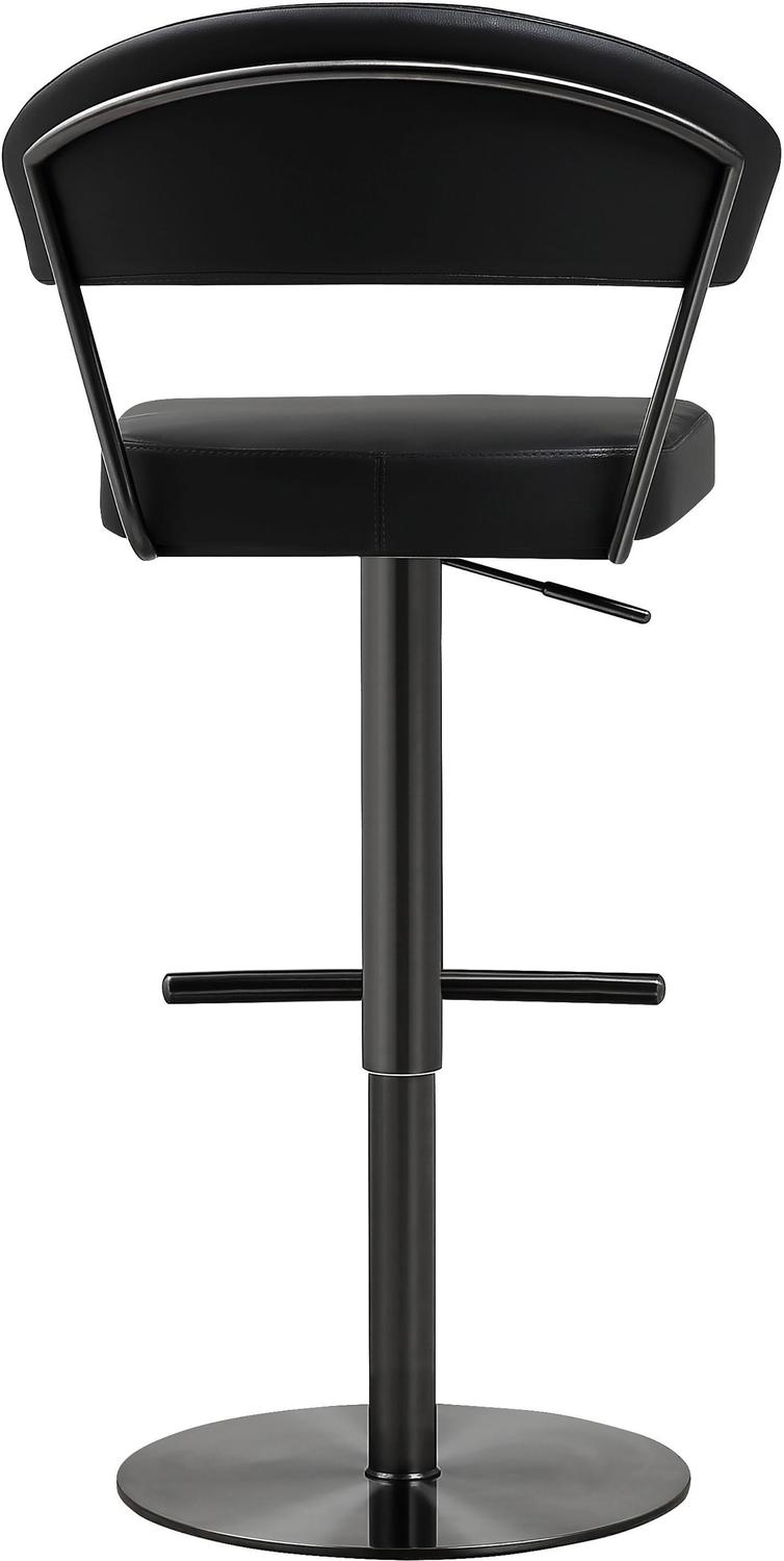 real leather swivel bar stools with backs Contemporary Design Furniture Stools Black