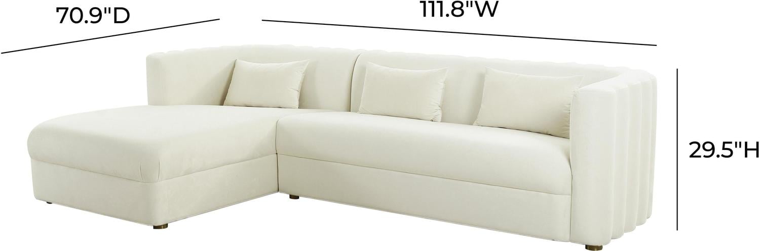 right chaise couch Contemporary Design Furniture Sectionals Cream