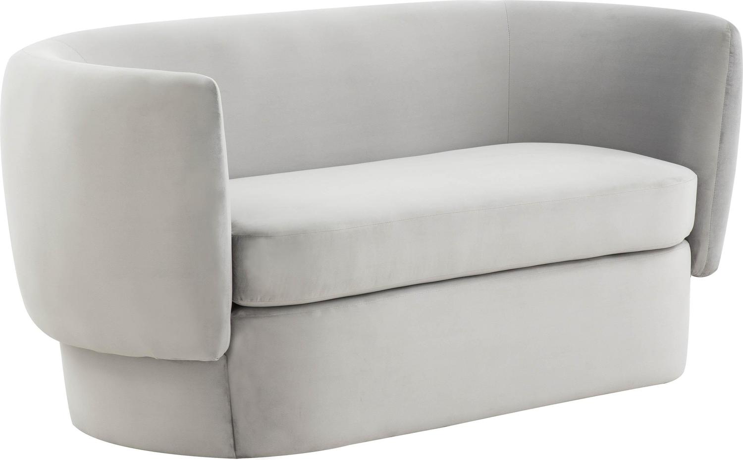 mid century black leather sofa Contemporary Design Furniture Loveseats Light Grey