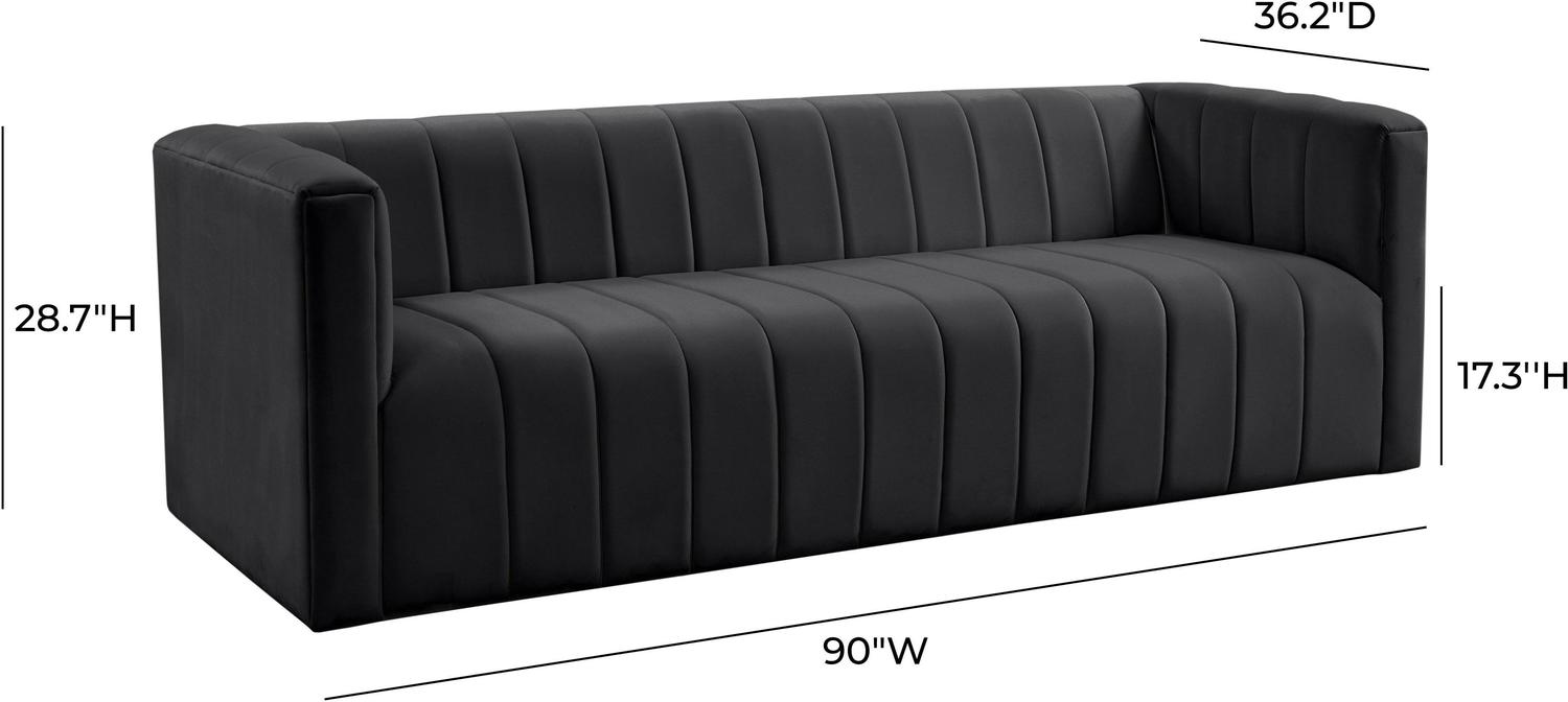 mid century modern left facing sectional Contemporary Design Furniture Sofas Black