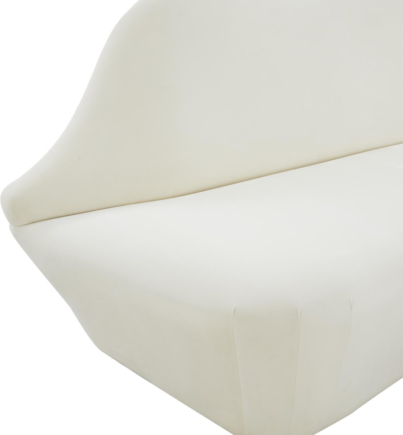navy velvet sectional Contemporary Design Furniture Settees Cream