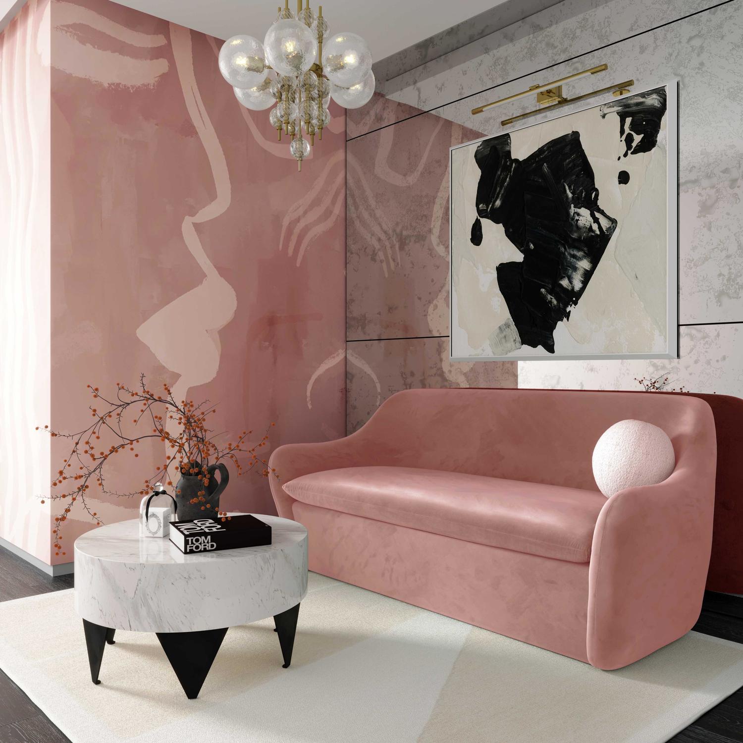 oversized black sectional Contemporary Design Furniture Loveseats Mauve