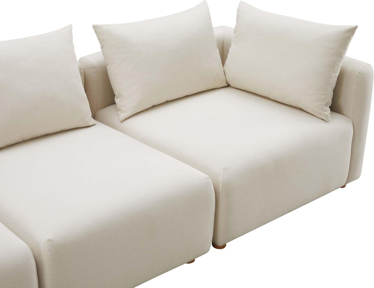 leather sofa with chaise Contemporary Design Furniture Sectionals Cream