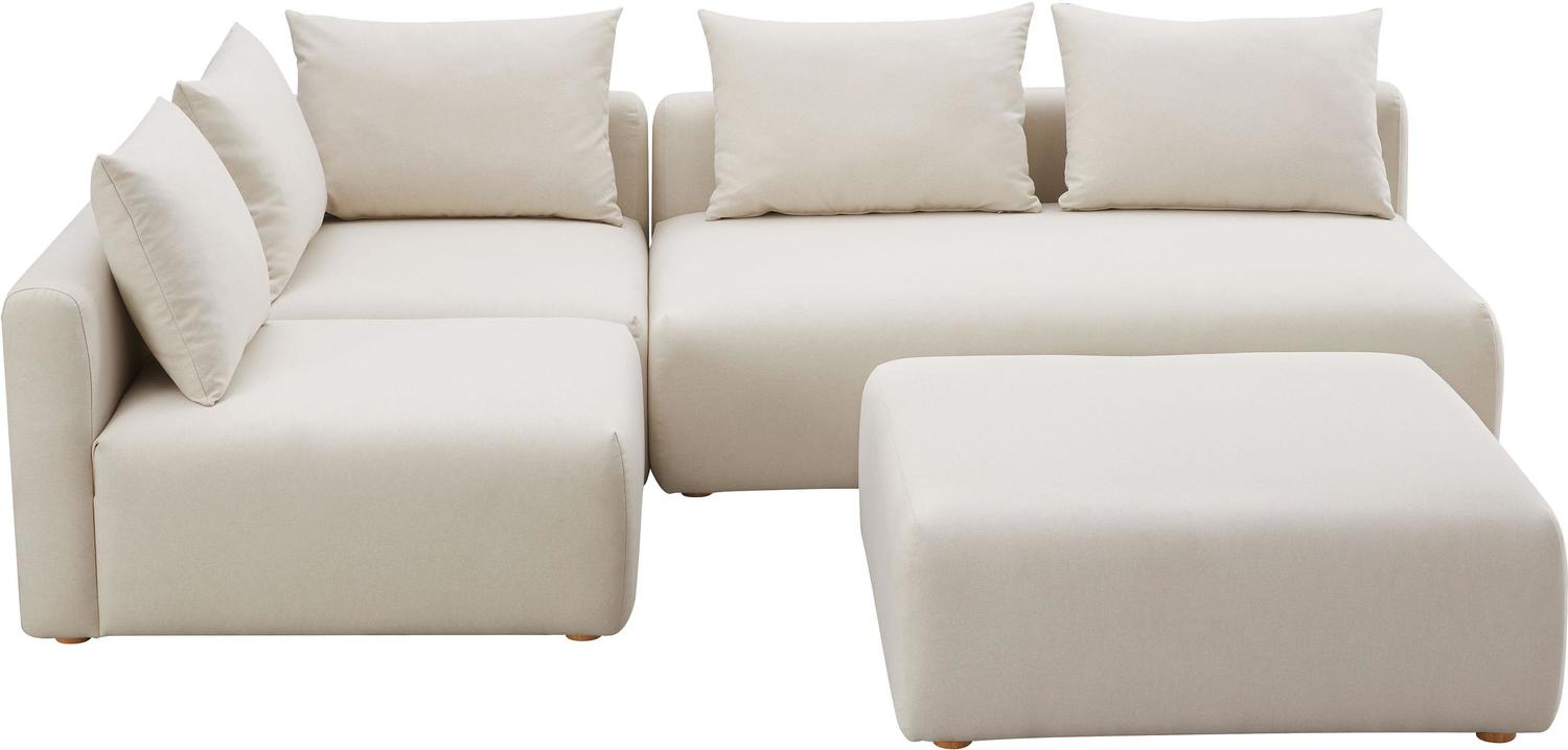 sectional with chaise and pull out bed Contemporary Design Furniture Sectionals Cream