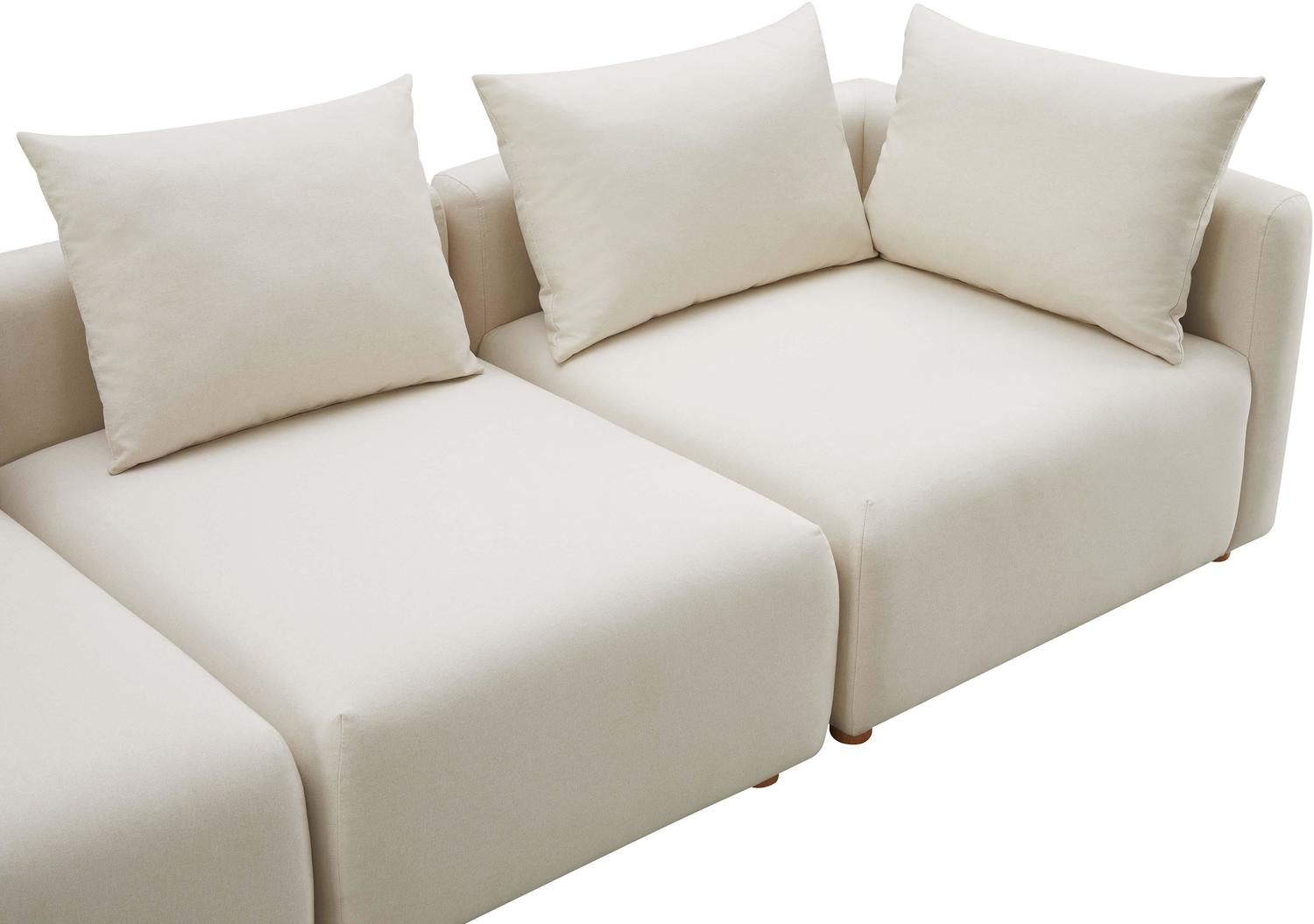 small apartment sofa with chaise Contemporary Design Furniture Sofas Cream