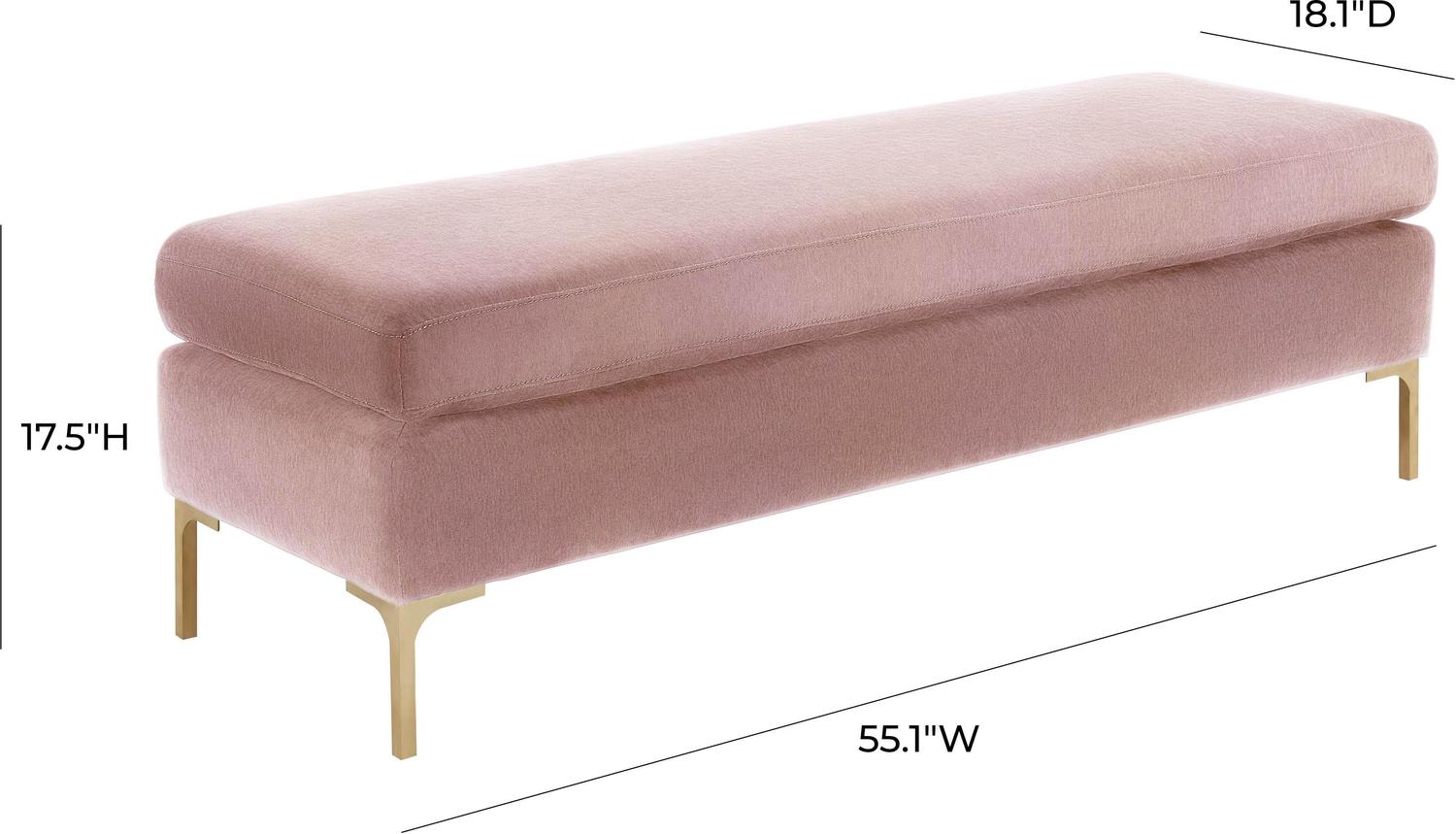 velour arm chair Contemporary Design Furniture Benches Blush