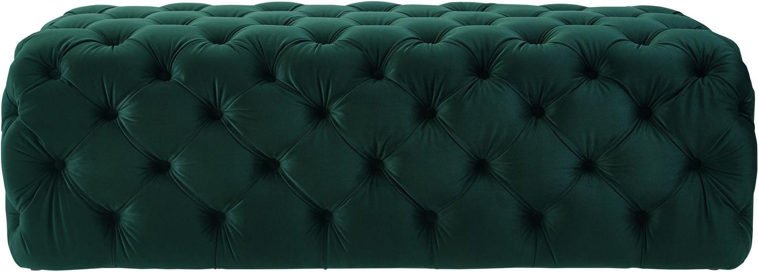 velvet tufted ottoman Contemporary Design Furniture Ottomans Green