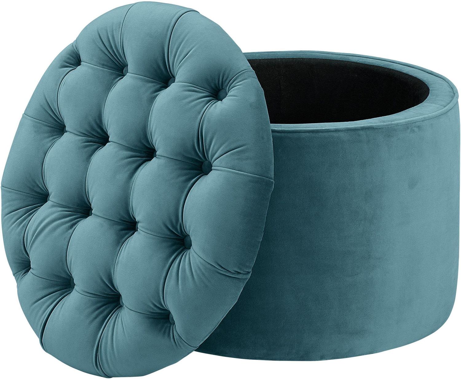 4 drawer storage bench Contemporary Design Furniture Ottomans Sea Blue