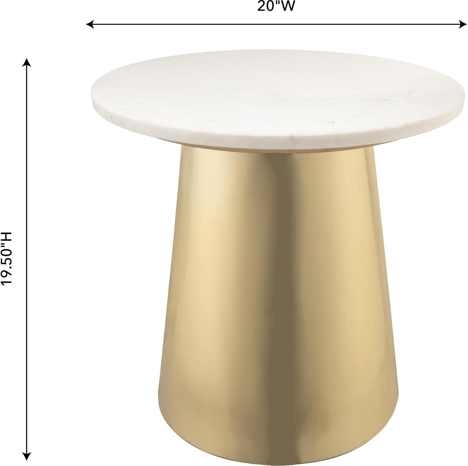 side table high Contemporary Design Furniture Side Tables Gold,White Marble