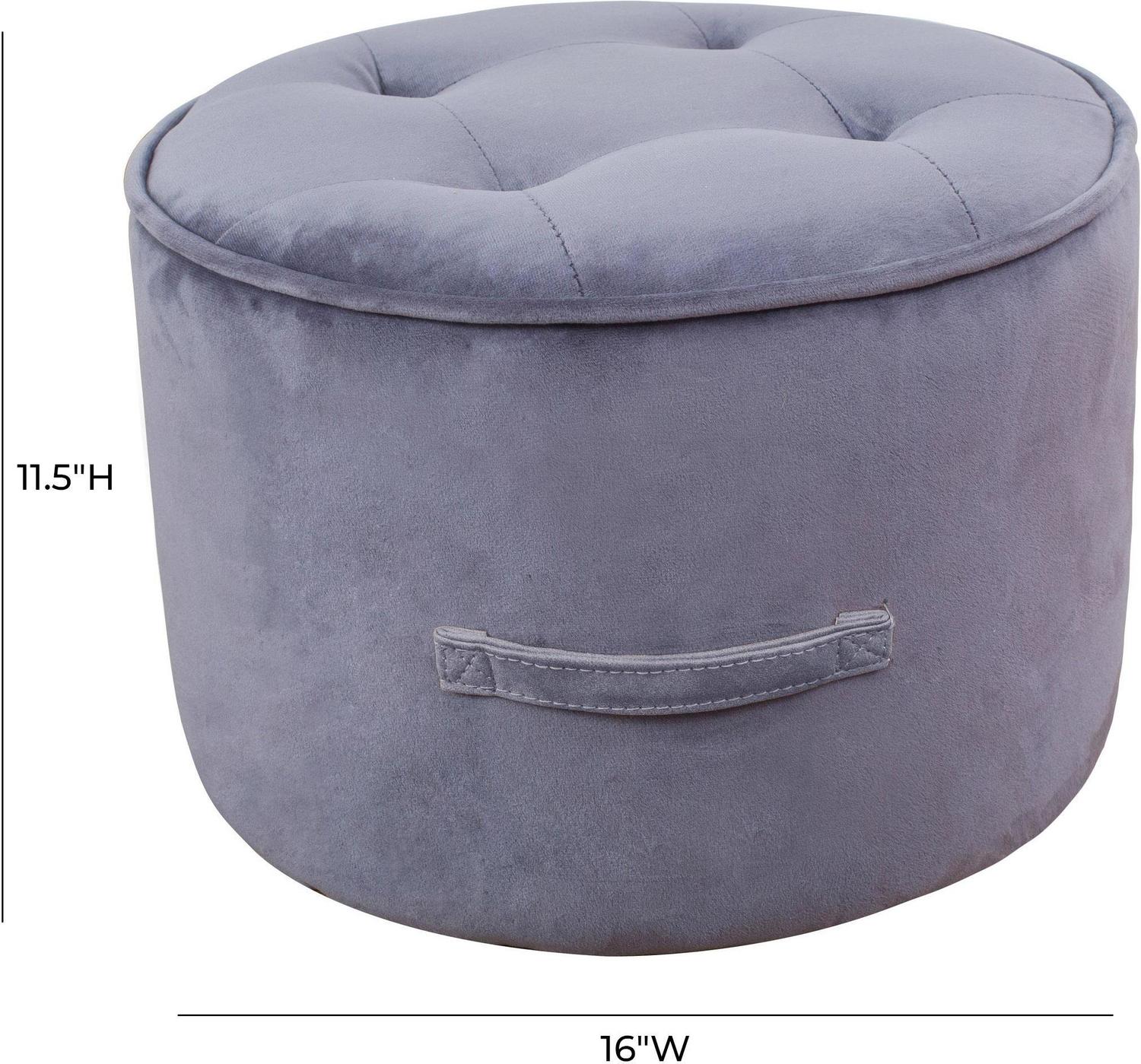 blue upholstered arm chair Contemporary Design Furniture Ottomans Grey