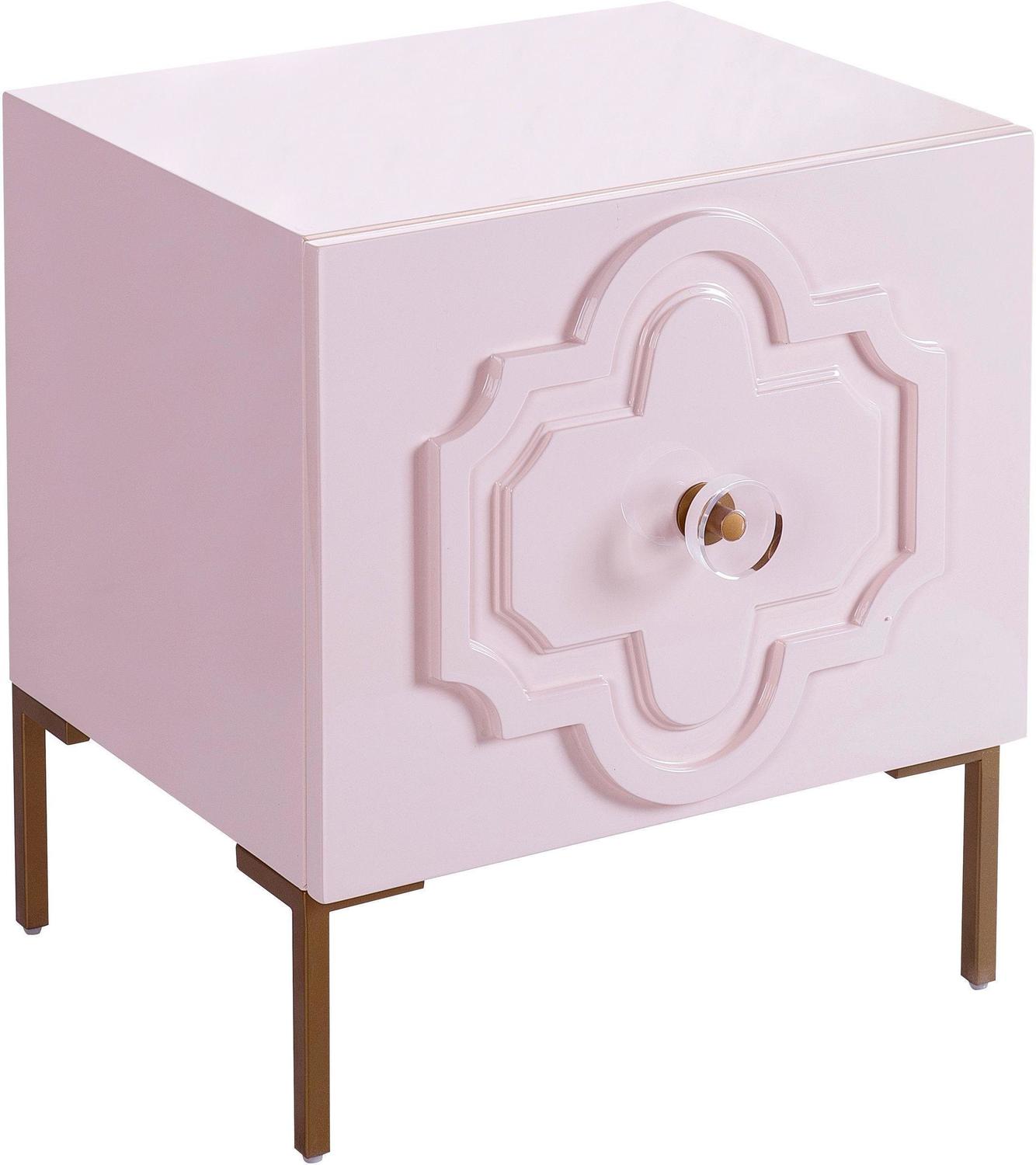 narrow side tables for living room Contemporary Design Furniture Nightstands Pink